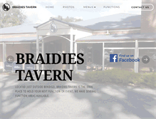 Tablet Screenshot of braidiestavern.com.au